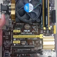 مادربورد Asus H87-plusوسی پی یو ci7-4770و ۸گیگ