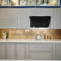 کابینت آماده کتان طوسی