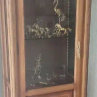 بوفه چوبی چوب راش هالوژن دار
