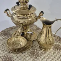 سماور طلایی گازی
