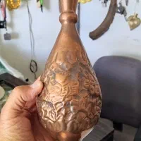 گلدان مسی قلم خورده