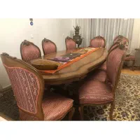 ست ناهار خوری ومبل استیل