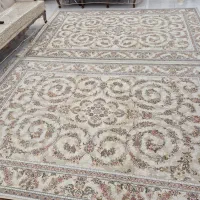 فرش کرم ۱۲۰۰ شونه ۶ متری