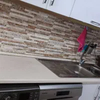 سینک دو لگن همراه با صفحه کابینت