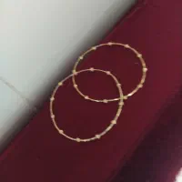 النگو سایز 2 آلبرنادو نو طلا نقطه ای گولویی 3 گرم