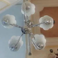 لوستر پنج شاخه چشمه نور