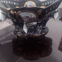 ظرف میوه طلائی سرمه ای
