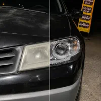 شفاف‌سازی تخصصی چراغ خودرو با دستگاه بخار