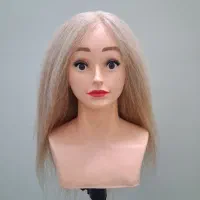 سر مانکن موی کاملا طبیعی همراه سه پایه
