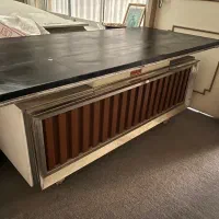 میز اداری تمام استیل و چوبی