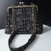 کیف مجلسی دهنه فلزی