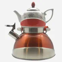کتری قوری سوتی رنگ قرمز