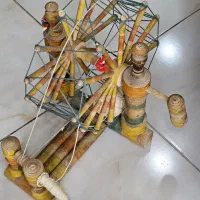 چرخ نخ ریسی چوبی قدیمی