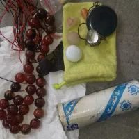 یک عددتسبیح سنگ اصلی عیقیق یاقوت.وسنگ دیگر
