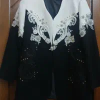 کت تک زنانه . سنگ دوزی شده مجلسی