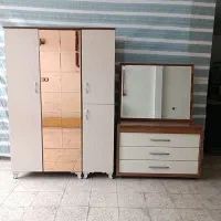 کمد دو تیکه و دراور در حد آک