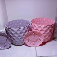 گلدان پلاستیکی و سفالی