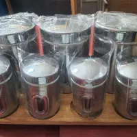 جا ادویه استیل با استندچوبی