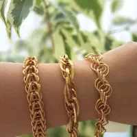دستبند طرح طلا