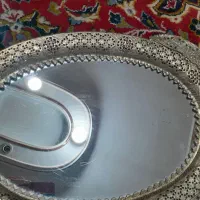 آیینه برنجی بدوت شمعدان