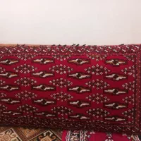 پشتی قرمز لاکی دستباف ترکمن