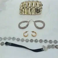 بدلیجات رنگ ثابت طلایی فانتزی