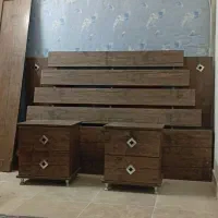 تخت خواب دو نفره به همراه تشک رویال