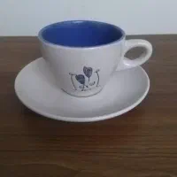 ست چای/قهوه خوری سرامیکی بهمراه پایه فلزی