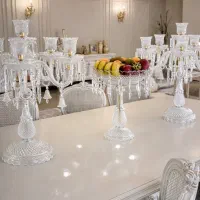 شمعدان پنج شاخه کریستالی باکارا