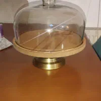 پایه کیک چوبی فلزی