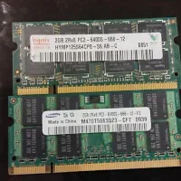 دو عدد رم DDR2 دو گیگ سالم