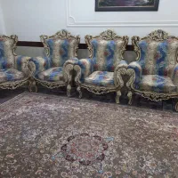 مبلمان استیل ۹نفره با سه عددعسلی