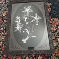 تابلو گل نقره