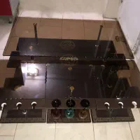 ست میز پذیرایی (جلومبلی) و ۳ عدد عسلی