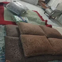 تعداد کناره و پشتی بع همراه لحاف ۲ نفره و تشک
