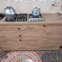 گاز صفحه ای به همراه زیر گازی کابینت