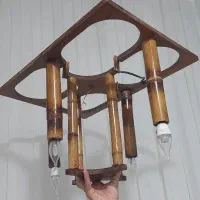 لوستر چوب بامبو