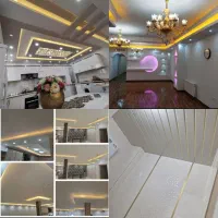 اجرا سقف کاذب کناف pvc  سرویس حمام نور مخفی