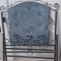 تخت فلزی ،فرفورژه یک نفره ،با تشک