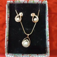 گرنبند و گوشواره مرواریدی ژوپینگ
