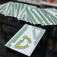خط کش ست (خط کش،نقاله،گونیا) ۲۳ عدد
