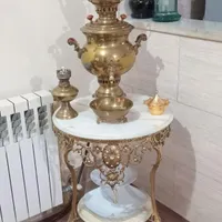 میز برنج ۲ طبقه با سنگ مر مر|مبلمان خانگی و میز عسلی|تهران, شاندیز|دیوار
