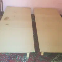 ۲ عدد تخت یک‌نفره چوبی، فروش فوری