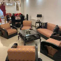 مبل ۶ نفره و میز ۸ نفره بسیار شیک