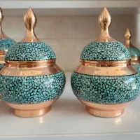 گلدان فیروزه وشکلات خوری