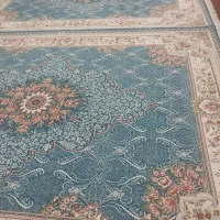 فرش ۷۰۰شانه تراکم بالا فیروزه ای