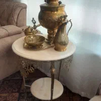 میز برنز با سرویس سماور