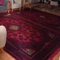 فرش قرمز لاکی ۶ متری بسیار زیبا نو نو