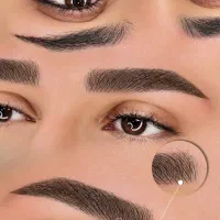 مدل برای آرایش دائم برای عکاسی