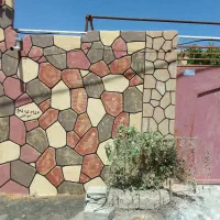 نمای طرح سنگ طرح آجر با سیمان